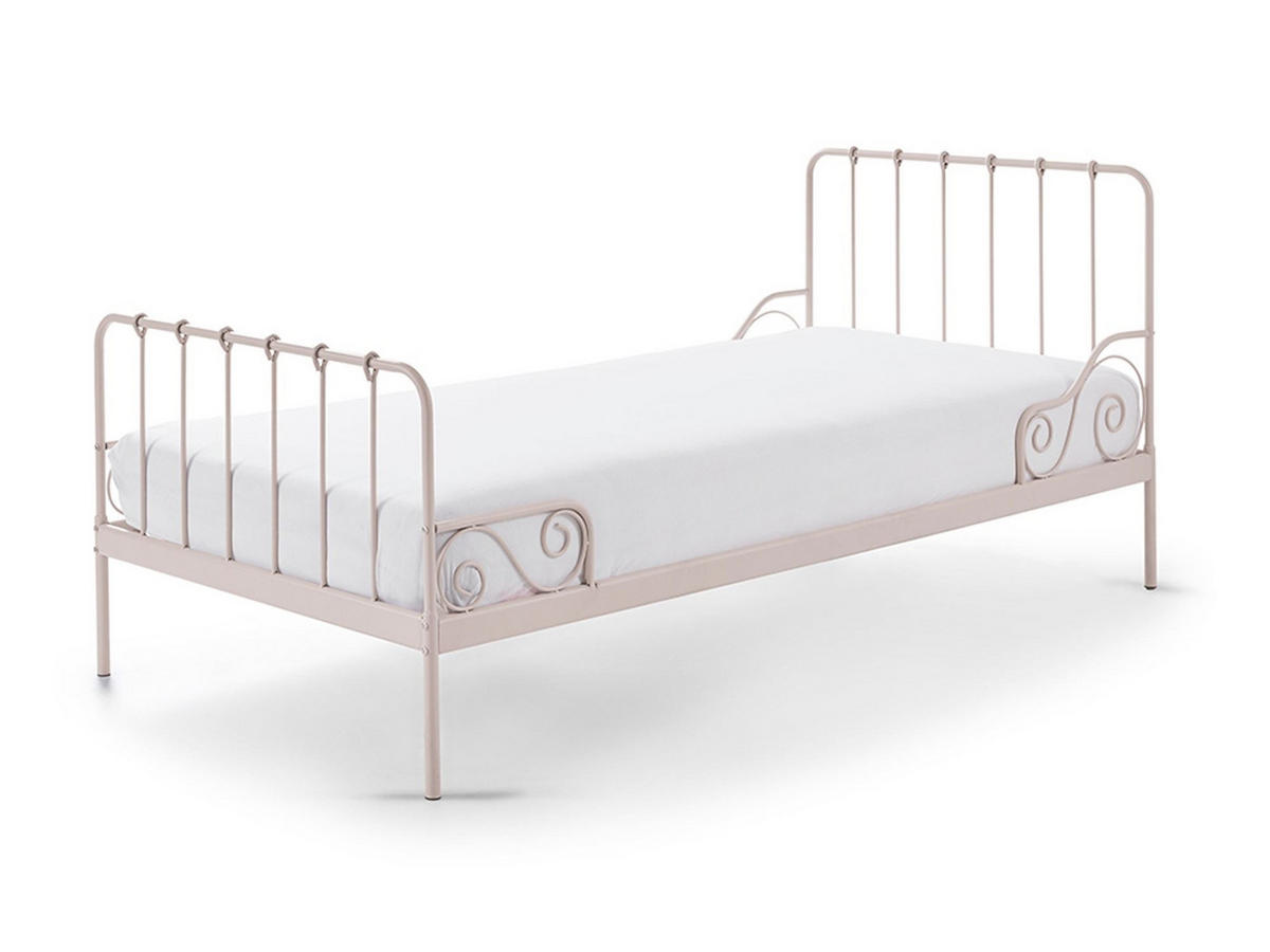 METALLBETT Kamenka 205x90x95 aus Metall in rosa - Pink, Metall (90/200cm) - 58aufmkessel