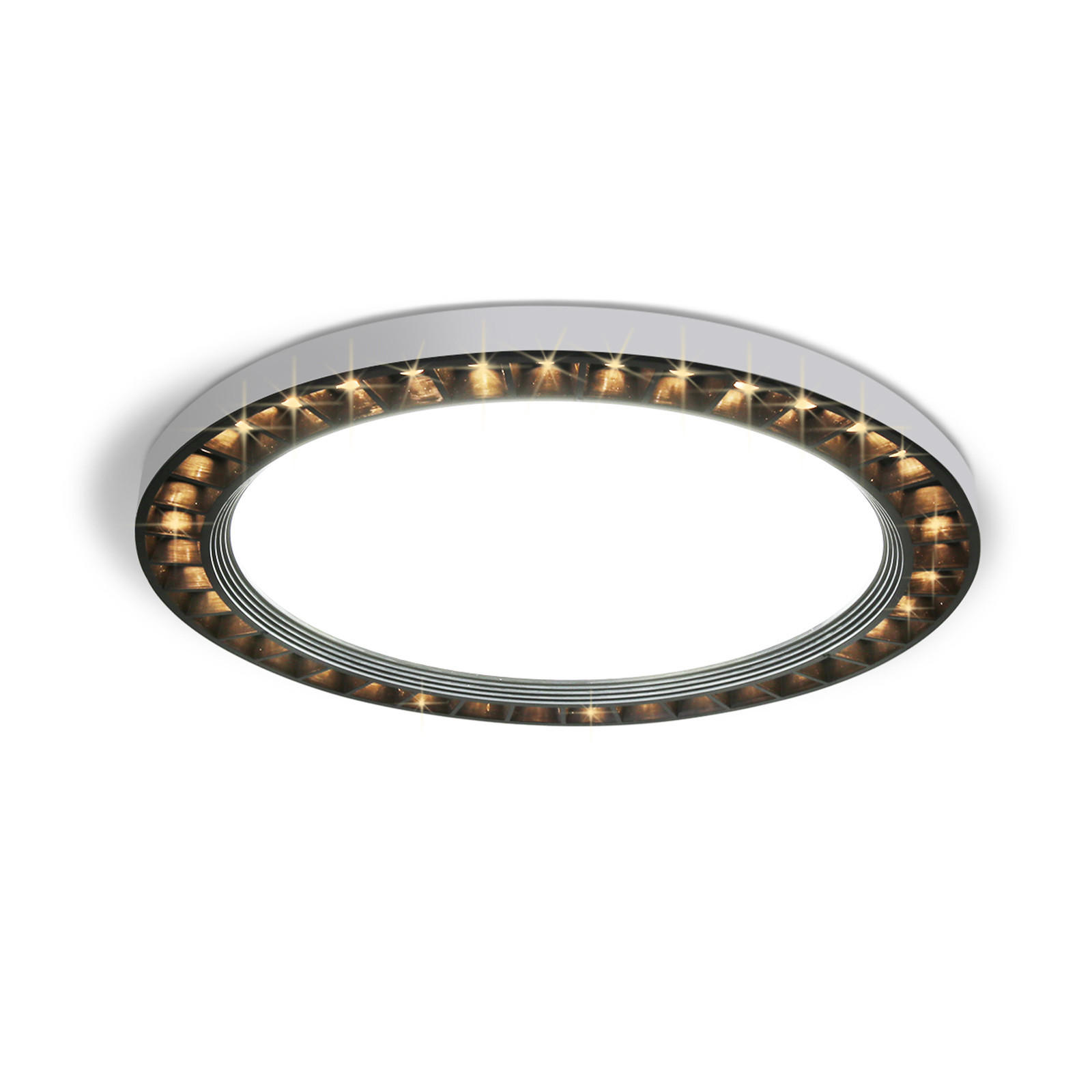 LED-DECKENLEUCHTE Lotte 23/23/3 cm - Schwarz, Kunststoff (23/23/3cm) - Nettlife