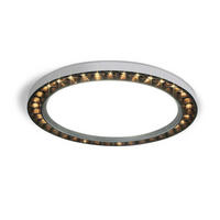 LED-DECKENLEUCHTE Lotte 23/23/3 cm - Schwarz, Kunststoff (23/23/3cm) - Nettlife