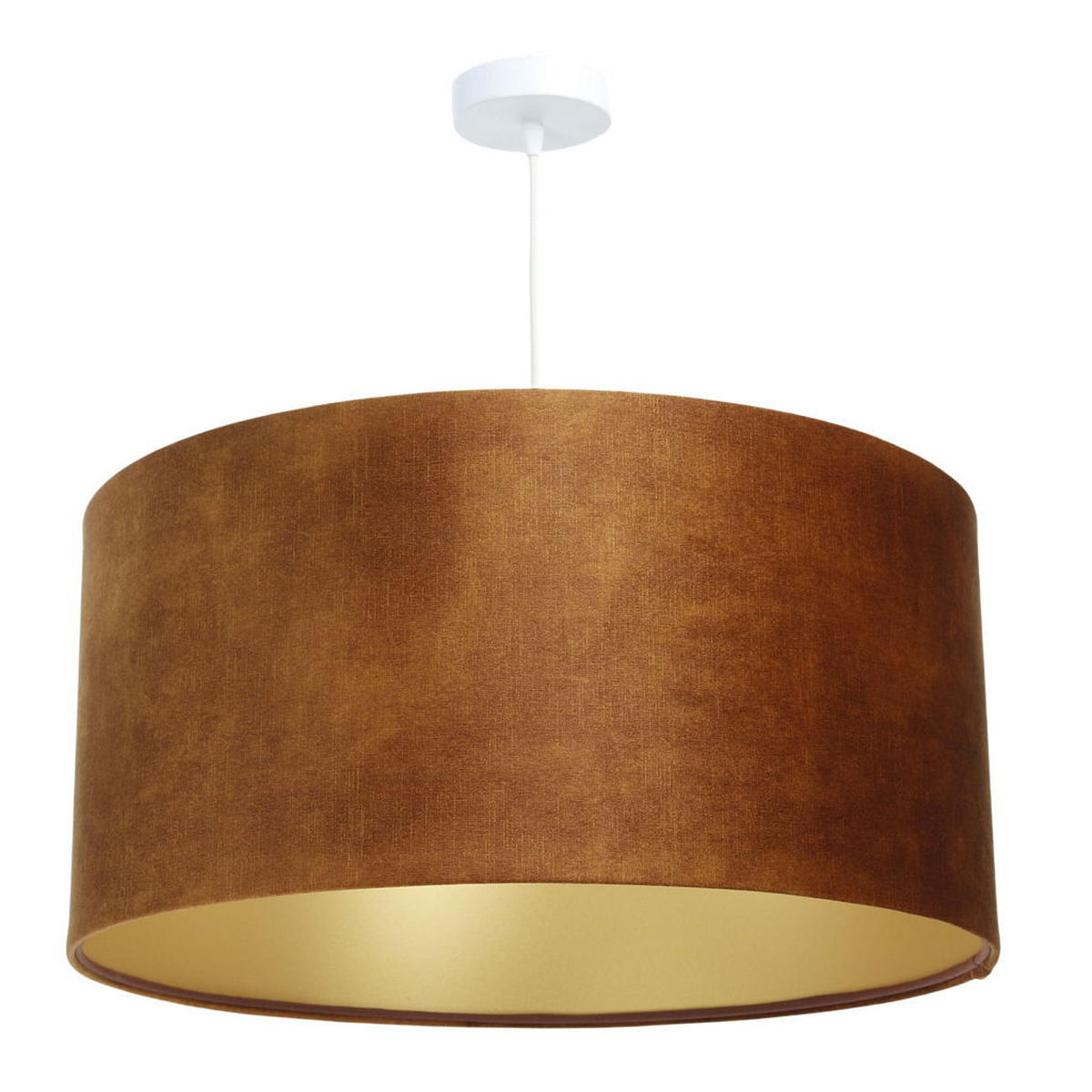 HÄNGELEUCHTE Gold 50/25 cm - Goldfarben/Braun, Kunststoff (50/0.6/25cm) - ONZENO