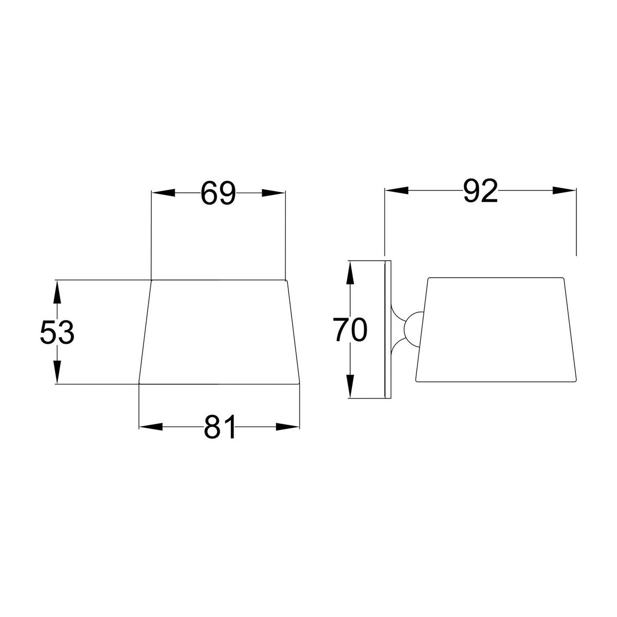 AKKU-TISCHLEUCHTE inkl. Fernbedienung - Dimmbar - Kunststoff / Eisen - Weiß, Kunststoff/Metall (8/6/92cm) - home24