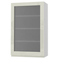 HÄNGESCHRANK Florence W4S/60 Weiß / RAL 1013 perlweiß HG 60 / 32,5 / 96cm - Türanschlag links - Weiß Hochglanz/Weiß, Holz/Holzwerkstoff (60/96/32.5cm) - Feldmann-Wohnen