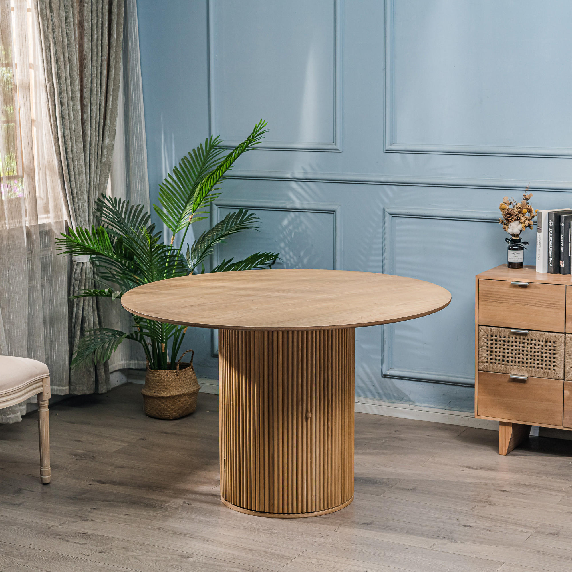 ESSTISCH Rund Braun 120 x 120 x 75 (cm) - Braun, Holz (120/120/75cm) - Nordlys