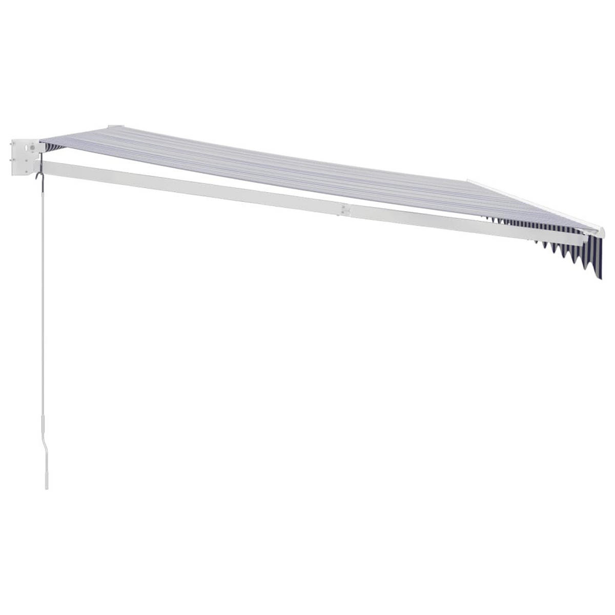 MARKISE Einziehbar Blau und Weiß 4x3 m Stoff - Blau, Textil (400/1/300cm) - furnicato