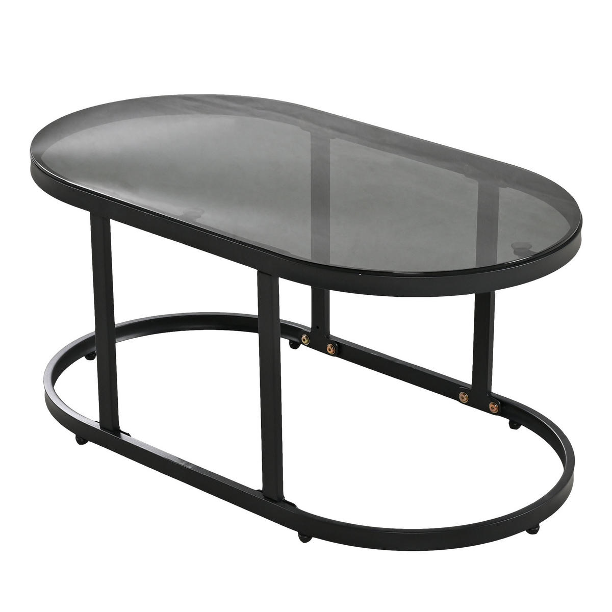 GARTENLOUNGE-SET 5er-Set Gartenmöbel-Set mit esstisch und aller Sitz- und Rückenkissen - Schwarz/Grau, Glas/Textil - STILVORA