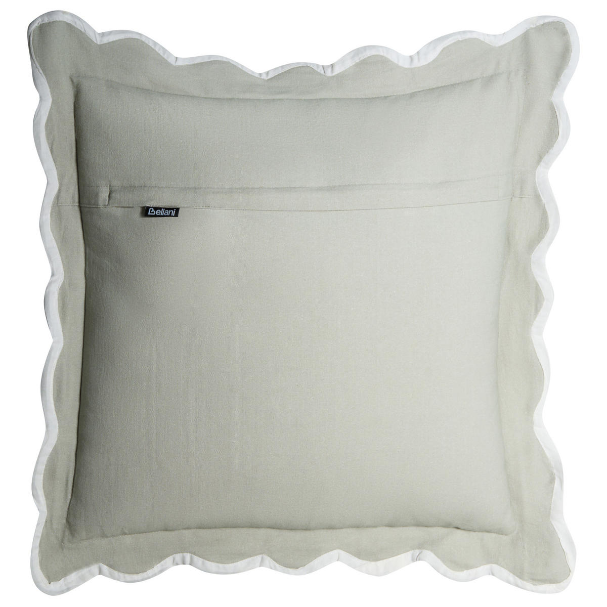 DEKOKISSEN 3er-Set Weiß 30/50 cm Canarium - Weiß, Textil (45/45cm) - Beliani