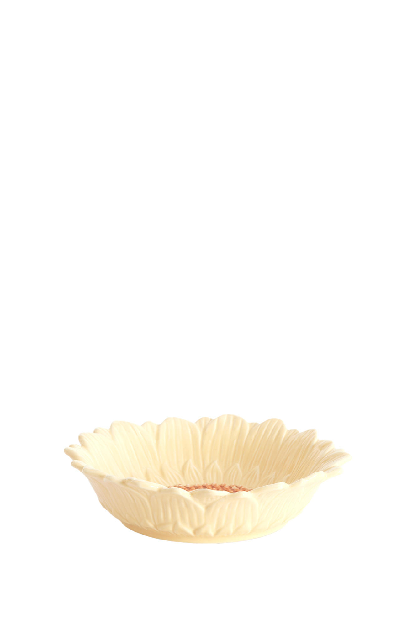 SCHALE Severa Orange 21/21/5 cm - Orange, Keramik (21/5cm) - Light & Living