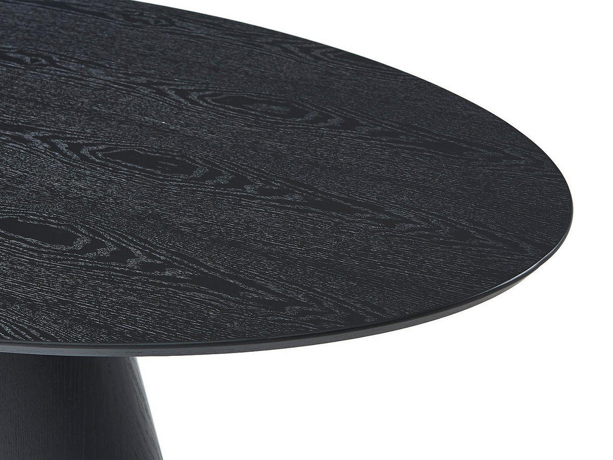 ESSTISCH - 6 Personen - MDF - Schwarz - ANTELADA - Schwarz, Holz (160/90/76.5cm) - Vente-Unique