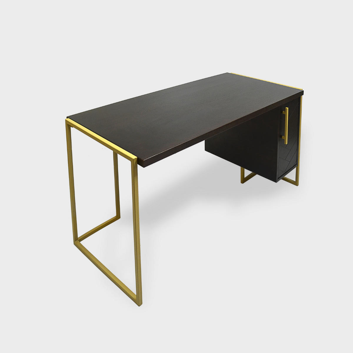 SCHREIBTISCH für das Büro oder das Arbeitszimmer CARIN I - Eichefarben, Holz (60/140/75cm) - Rawood Furniture