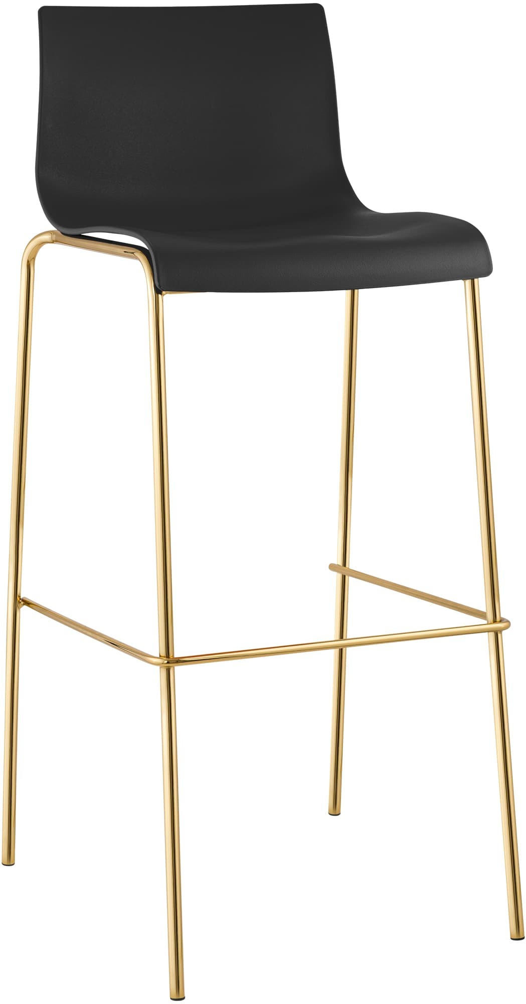 BARHOCKER Hover 100x43x48 cm schwarz - Schwarz, Kunststoff (43/100/48cm) - furnicato