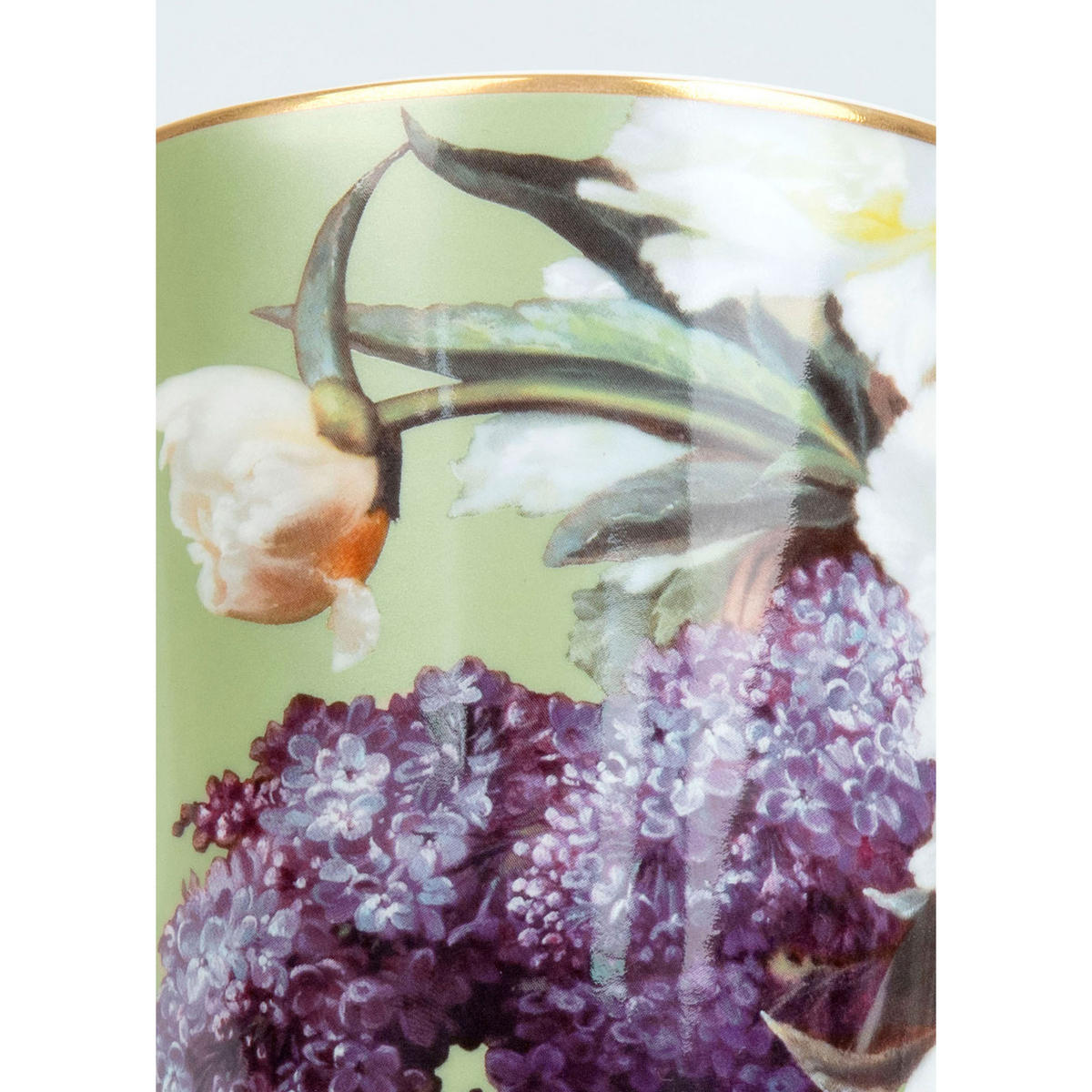 KAFFEEBECHER Wunderbar Flourish - Lilac, mit Geschenkbox - Naturfarben, Keramik (0.6L) - Könitz