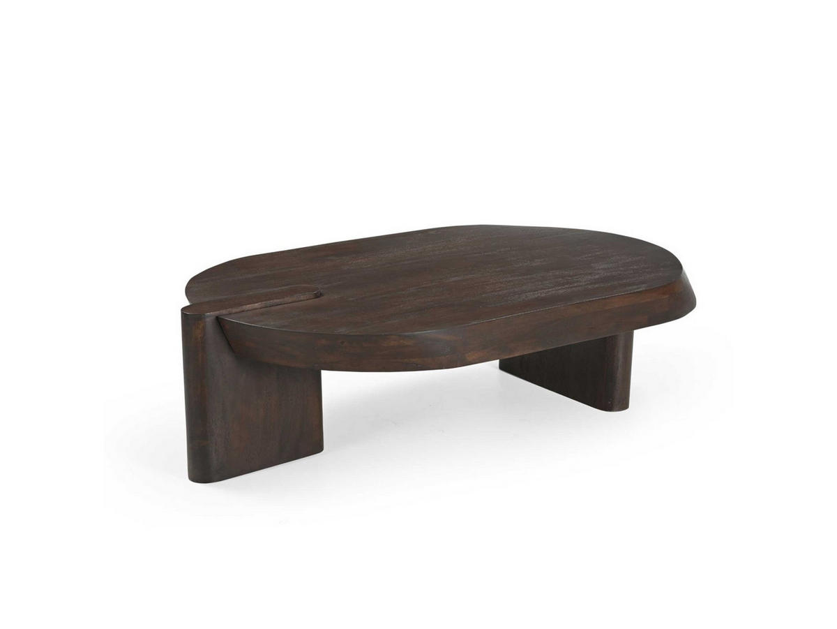 COUCHTISCH Rava Mangoholz 125 cm / 70 cm Braun - Braun, Holz (70/125/33cm)