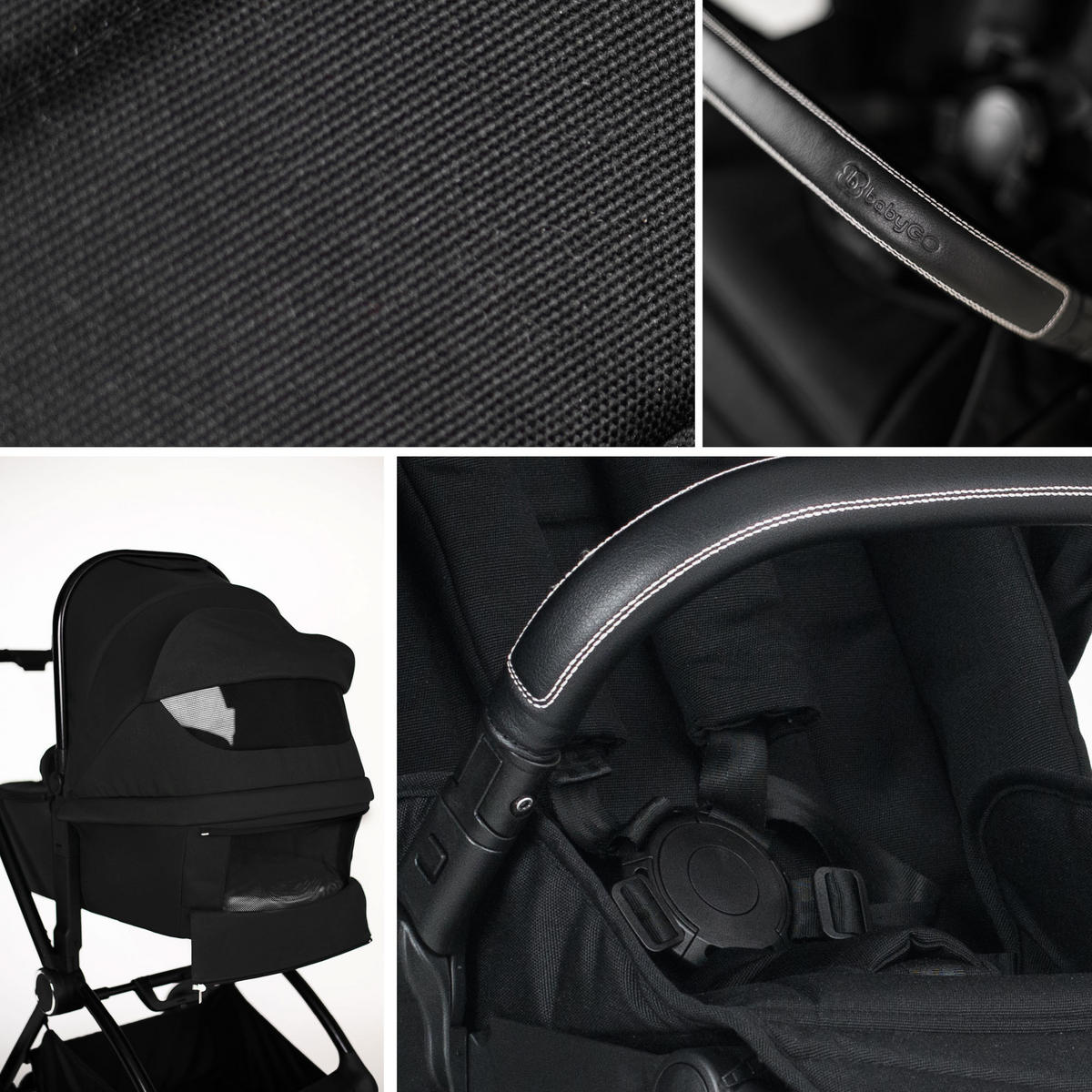 KOMBIKINDERWAGEN Harmony 3in1, schwarz - Schwarz, Metall (59/97cm) - BabyGo