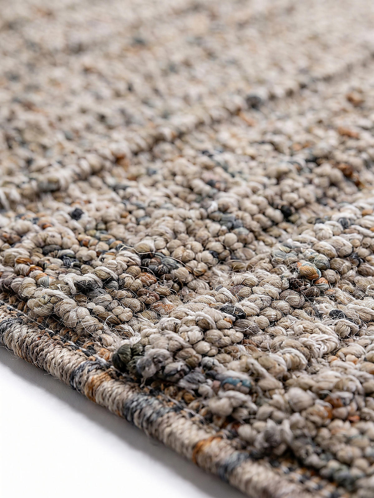 TEPPICH Kurzflor BOLLIN, in Greige, Bouclé-Optik, 160 x 230 cm - Beige, Textil (160/230cm) - KADIMA DESIGN