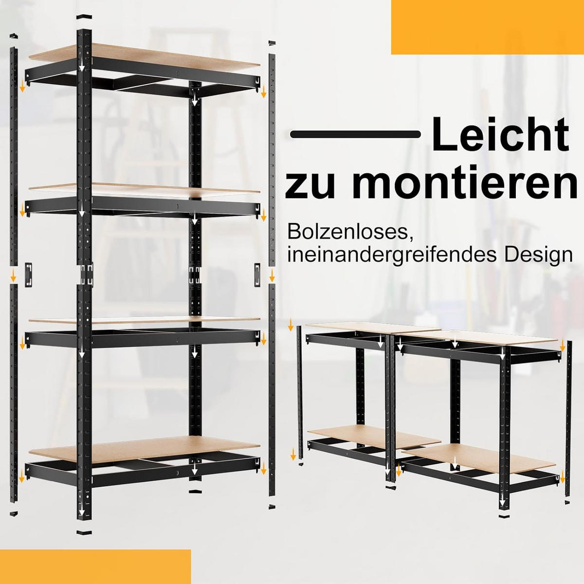 LAGERRGAL Schwarz - Schwarz, Holz (40/160/80cm) - COSTWAY