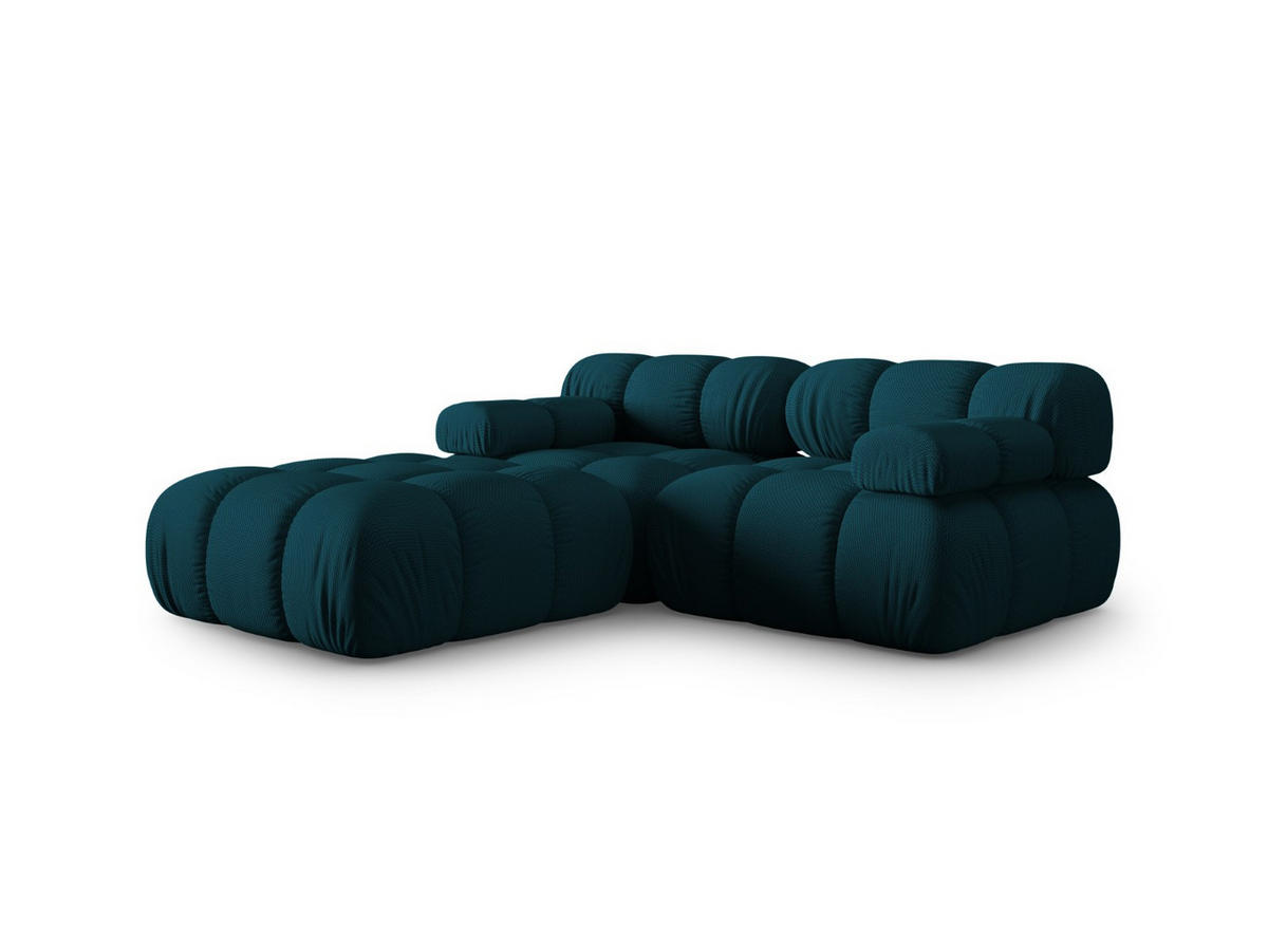 SOFA modular Bellis aus 3D-Stoff marineblau 3 Sitzplätze - Blau, Textil (188/70/188cm) - Micadoni
