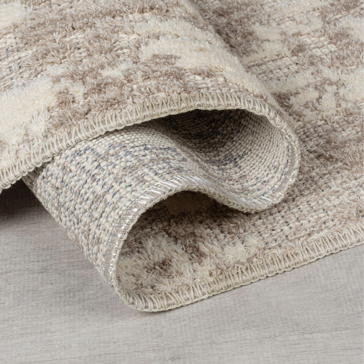 TEPPICH Waschbar RIDGE, meliert, Beige, 155 x 230 cm - Beige, Textil (155/230cm) - KADIMA DESIGN