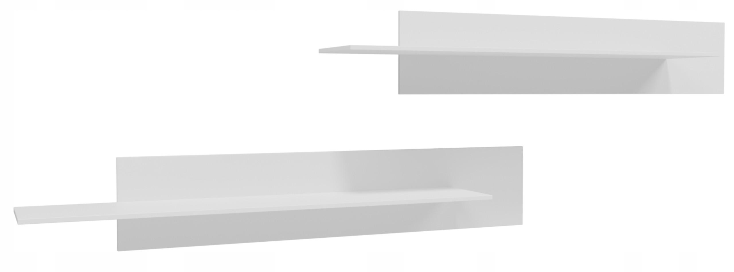 WANDREGAL CR3-POINT Weiß 2er-Set - Weiß, Holzwerkstoff (100.2/20/20.1cm)