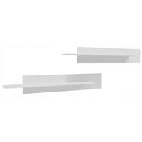 WANDREGAL CR3-POINT Weiß 2er-Set - Weiß, Holzwerkstoff (100.2/20/20.1cm)