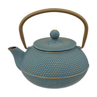 TEEKANNE Gusseisen Jade Blau 800 ml 15,5/15/17,5 cm - Blau, Metall (0.8L) - Secret de Gourmet