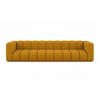 COUCH, Fünfsitzer-Sofa Grand, Veloursstoff Salvador, Gelb - Gelb, Holz (314/70/87cm) - Kaiser Möbel