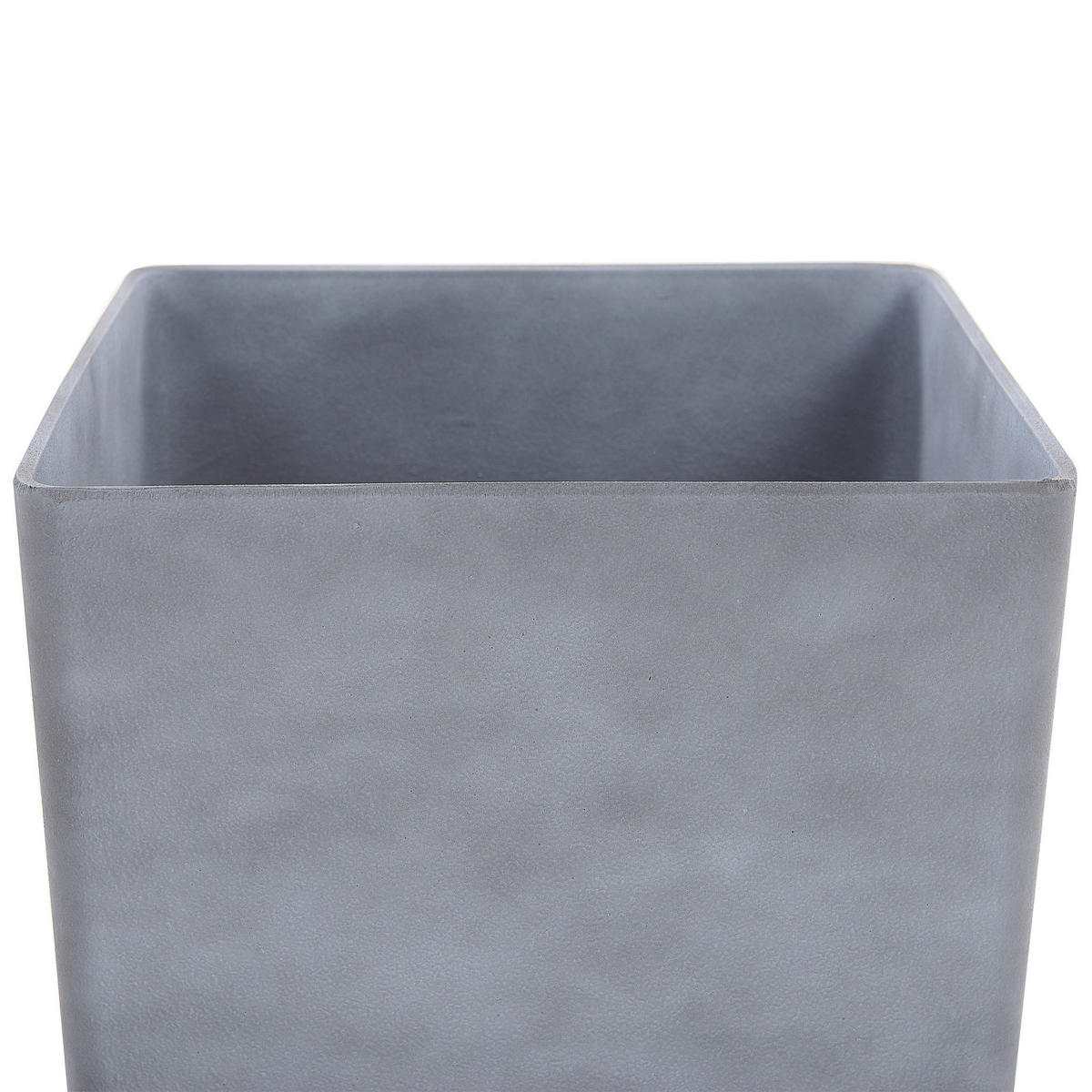BLUMENTOPF grau quadratisch 43/43/43 cm Artiki - Grau, Stein (43cm) - Beliani