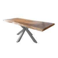 ESSTISCH TITAN - Beige/Silberfarben, Holz (110/240/79cm) - SAM