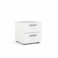 NACHTSCHRANK weiß - Weiß, Holzwerkstoff (40/42/40cm) - ebuy24