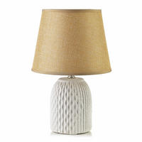 TISCHLAMPE Leti Grau 10.5/20/28.5 cm Keramik - Weiß, Keramik (10.5/20/28.5cm) - Mondex