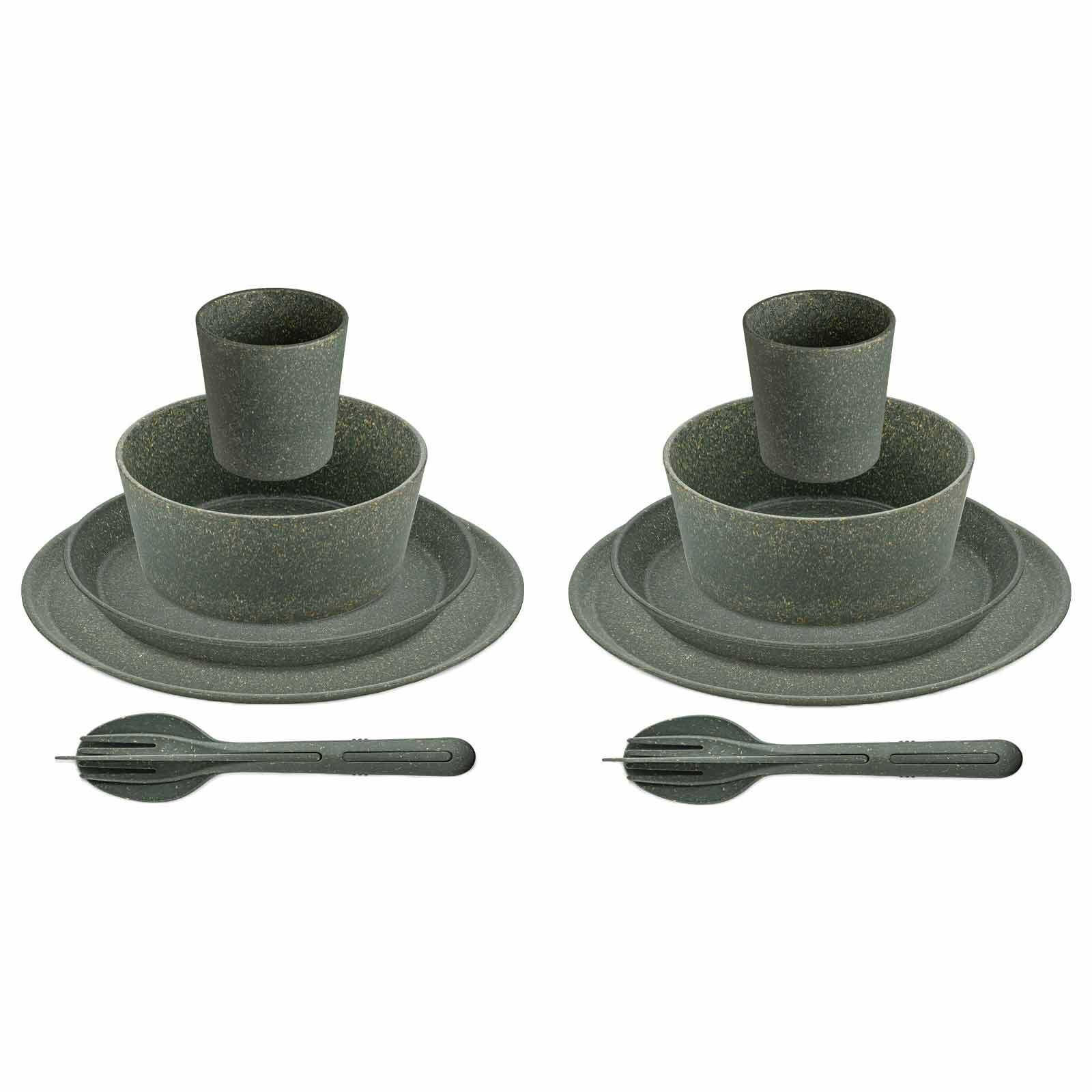 GESCHIRRSET Connect Set Helsinki grau 10er Set - Grau, Kunststoff (25.7/15/25.7cm) - Koziol