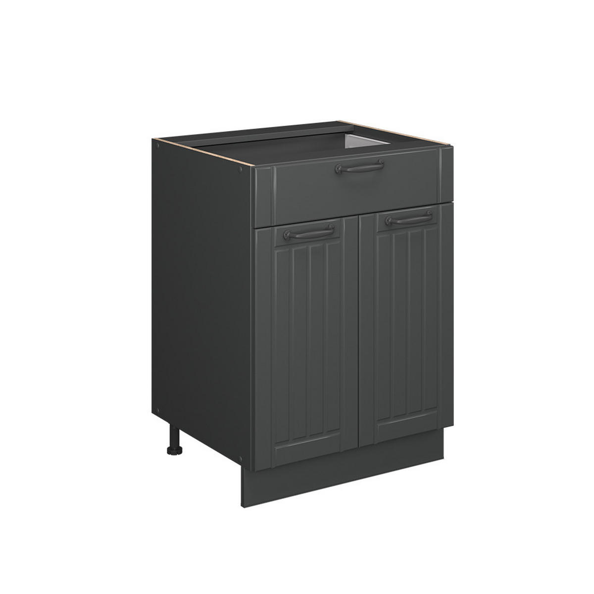 Dunkelgrau/Anthrazit, Holzwerkstoff (60/82/60cm) - Vicco