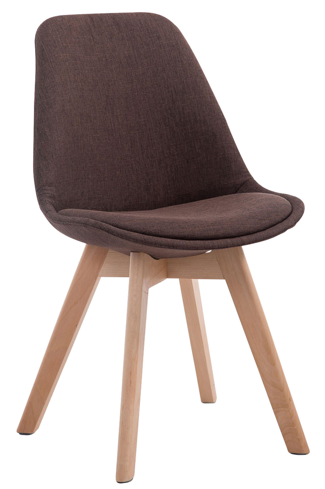 Thumbnail - CLP Stuhl, Braun, Textil, 48x84x55 cm, Esszimmer, Stühle, Esszimmerstühle, Vierfußstühle