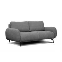 SOFA FEBE 3-Sitzer, grau - Schwarz/Grau, Holz/Textil (190/82/96cm) - Courtois Laville