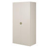 KLEIDERSCHRANK Moonir Greige 100 cm - Taupe/Goldfarben, Holzwerkstoff/Metall (100/200.5/57cm) - Selsey