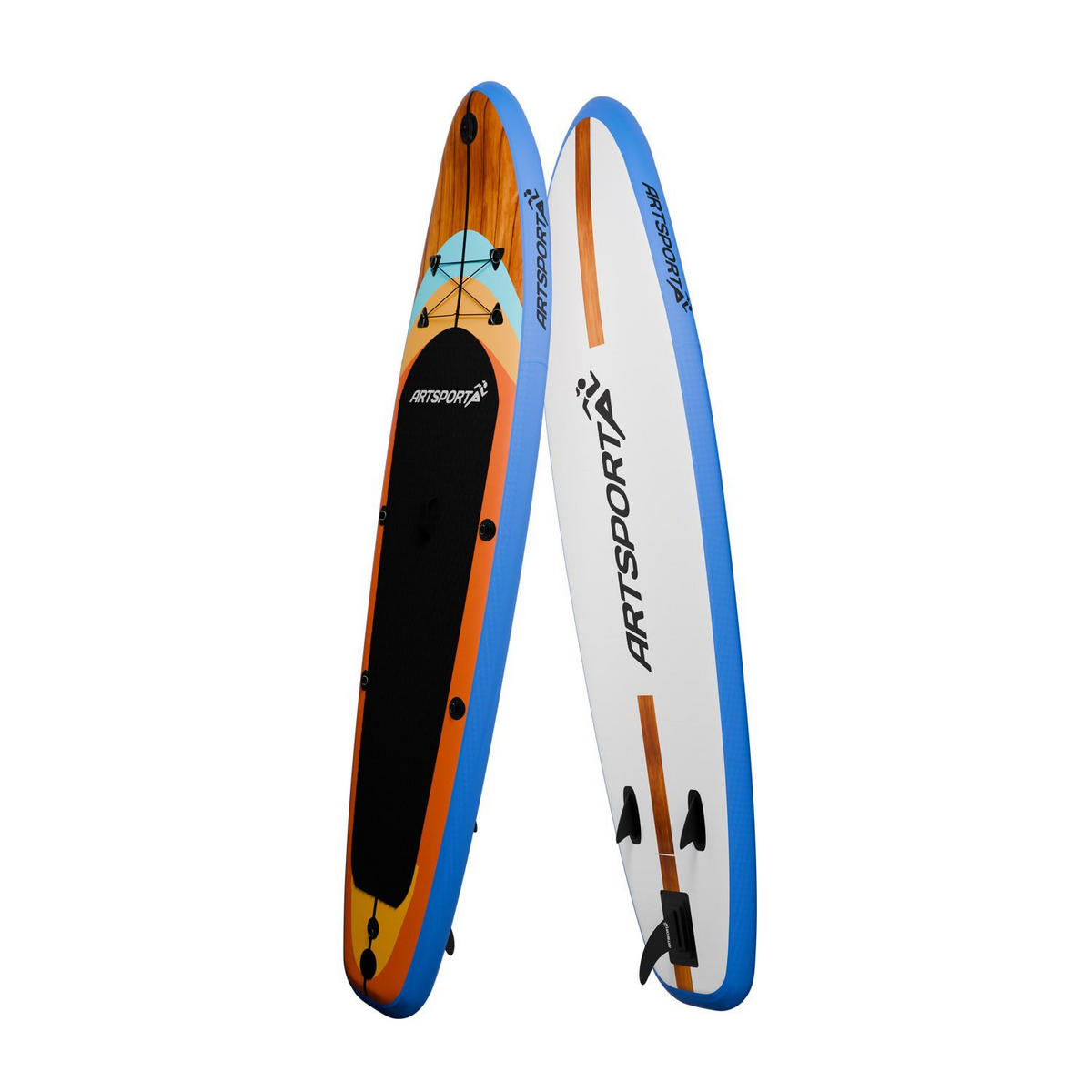 STAND UP Paddle Board Beach Rocker aufblasbar mit Kajak-Set - Orange, Kunststoff (320/77/15cm) - Artsport