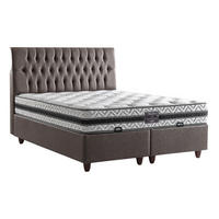 POLSTERBETT AntiStress 90x200 Anthrazit - Anthrazit, Metall (90/200cm) - Villa Möbel
