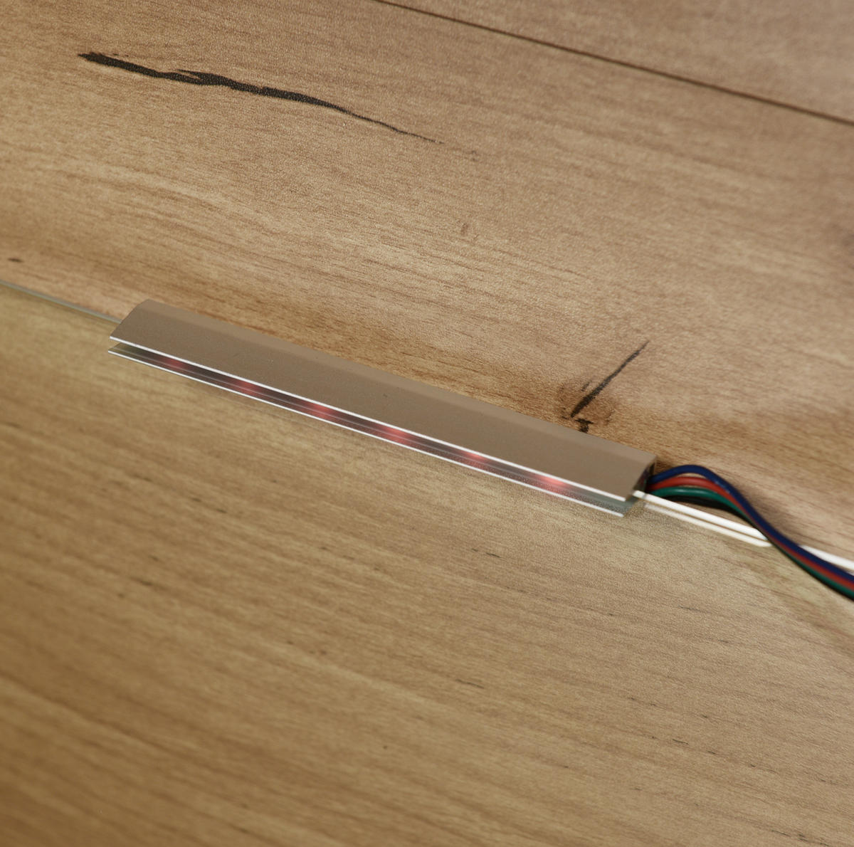 SIDEBOARD 140/35/80 cm Eichefarben aus Spanplatte mit LED-Beleuchtung - Naturfarben, Holzwerkstoff (35/80/140cm) - OKMYHOME