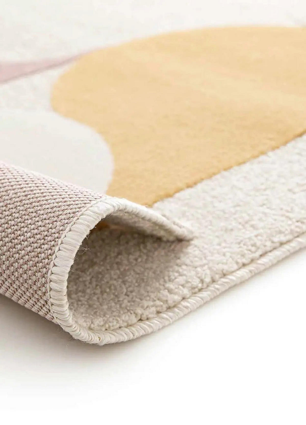 KURZFLORTEPPICH Mehrfarbig Flashy 120/170 cm - Pink/Dunkelgelb, Naturmaterialien/Textil (120/170cm) - Atticgo