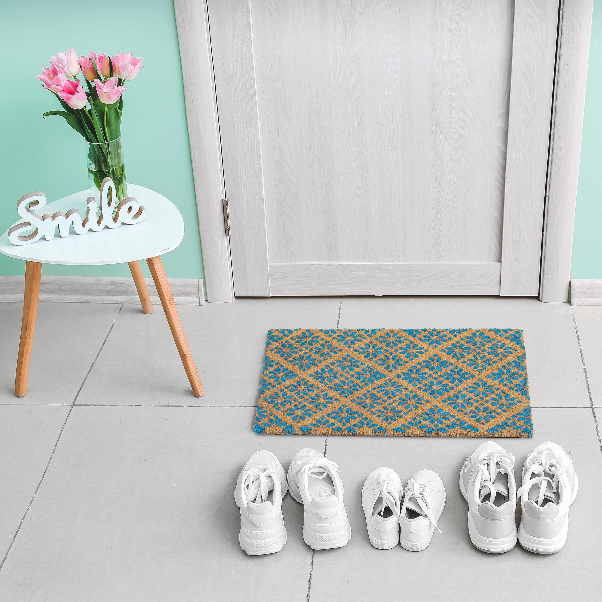 FUSSMATTE - Multicolor, Kunststoff/Textil (60/40cm) - Relaxdays