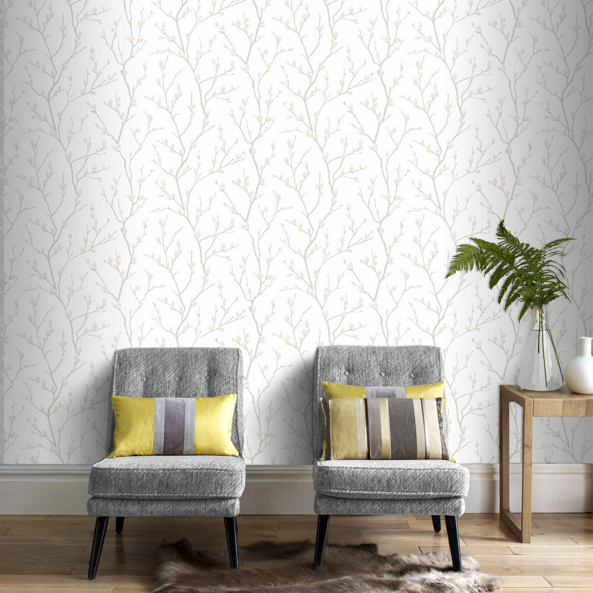 VLIESTAPETE Karma - Weiß/Braun, Papier/Kunststoff (52/1005cm) - Superfresco Easy