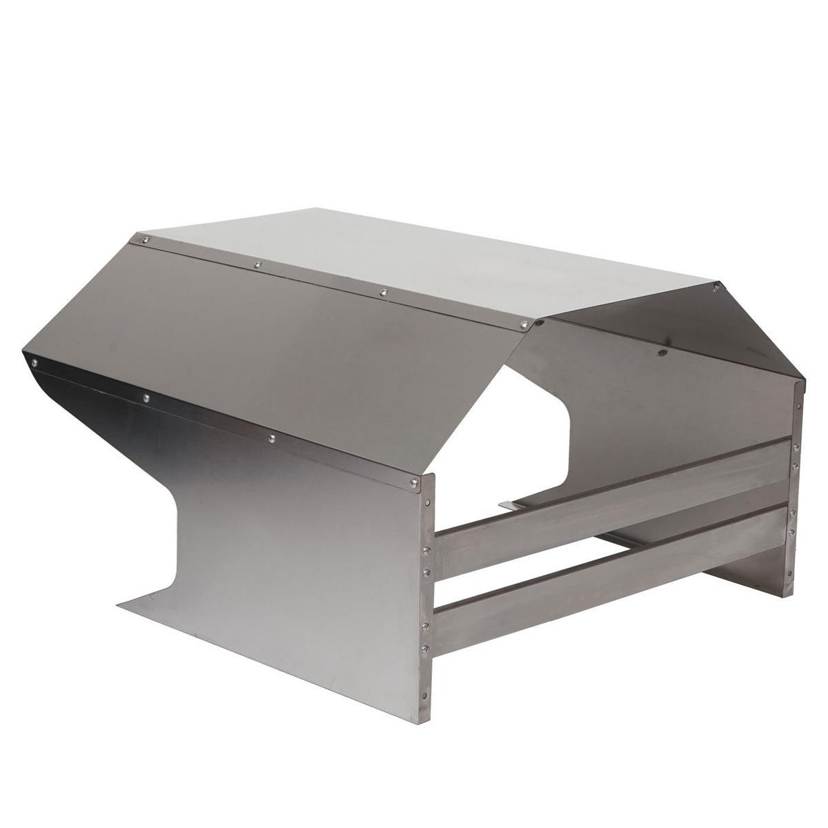 MÄHROBOTER-GARAGE 41x60x70cm Metall Edelstahl - Grau, Metall (60/41/70cm) - PROREGAL