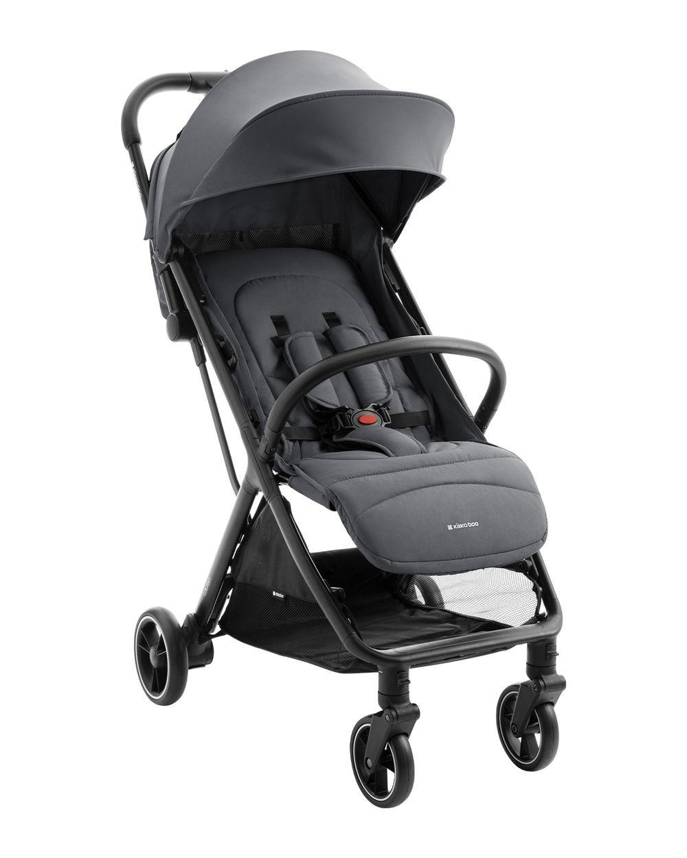 BUGGY Lauren grau/schwarz verstellbar faltbar Aluminiumrahmen bis 22 kg - Schwarz/Grau, Metall (66/53/105cm) - Kikka boo