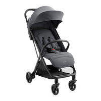 BUGGY Lauren grau/schwarz verstellbar faltbar Aluminiumrahmen bis 22 kg - Grau, Metall (66/53/105cm) - Kikka boo