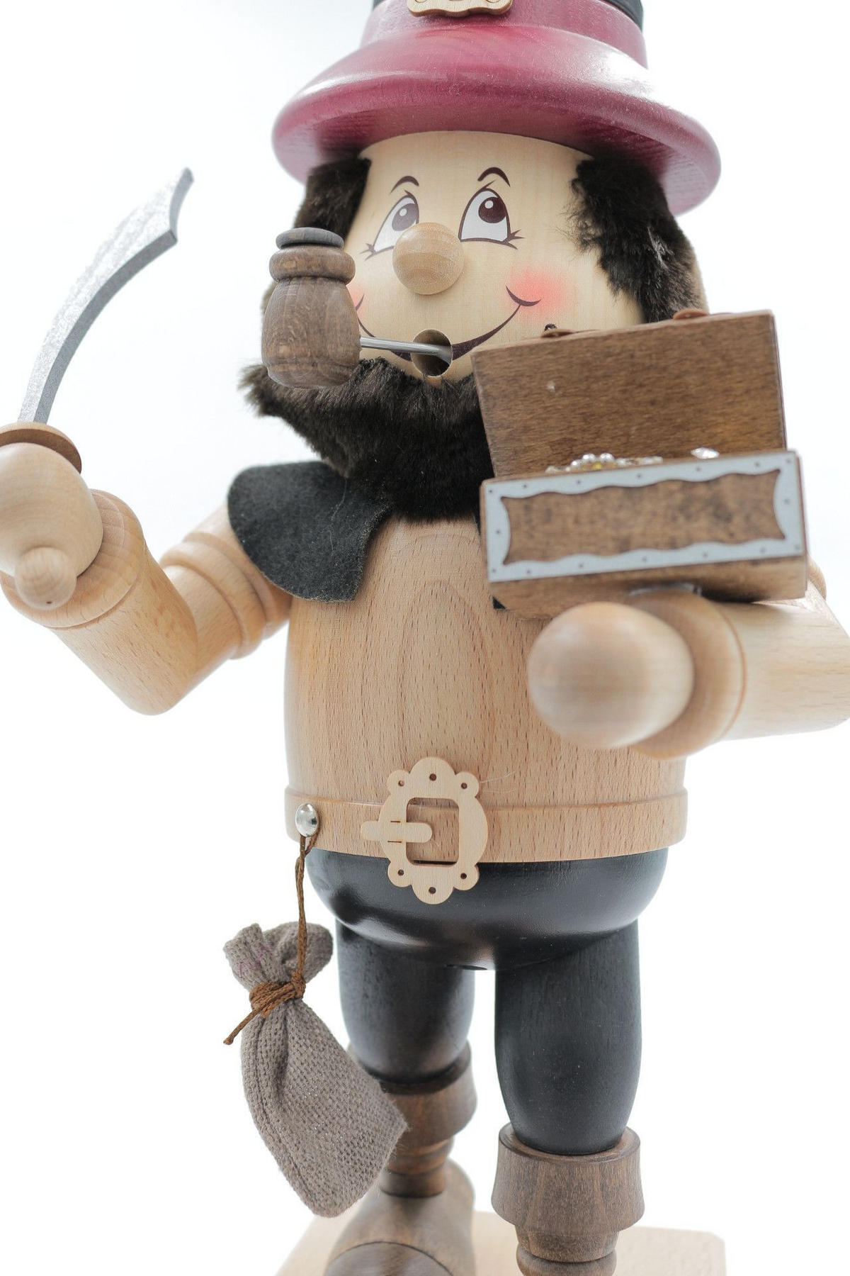 RAUCHFIGUR Wichtel Räuber 32 cm - Multicolor, Holz (15/35/0.1cm)