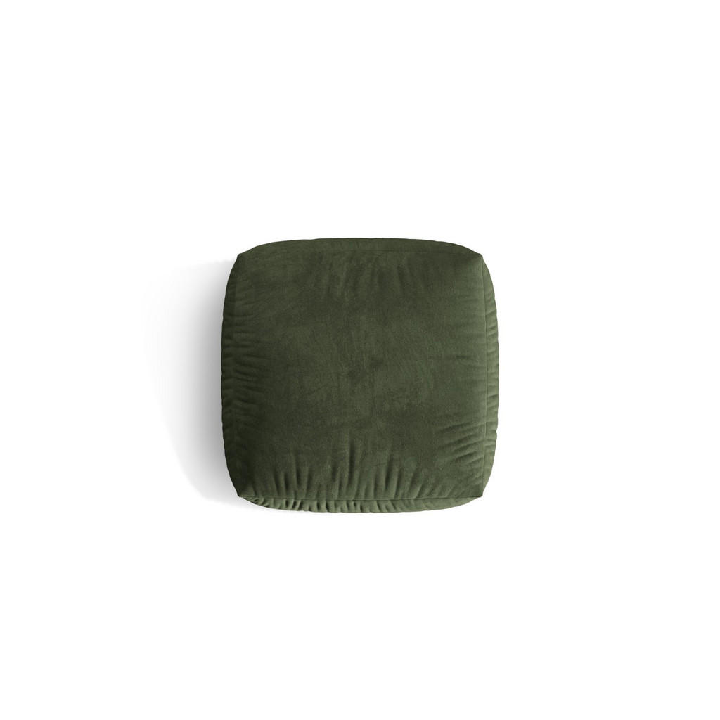 Thumbnail - Micadoni Pouf, Grün, Textil, 1-Sitzer, 106x44x106 cm, Hergestellt in Europa, Oeko-Tex®, Wohnzimmer, Hocker, Poufs