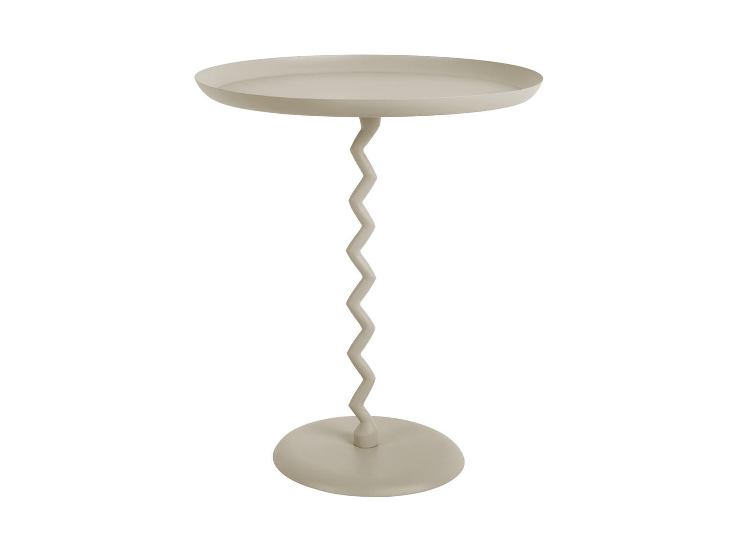 BEISTELLTISCH Zig Zag 44/44/52 cm - Grau, Metall (44/44/52cm) - Leitmotiv