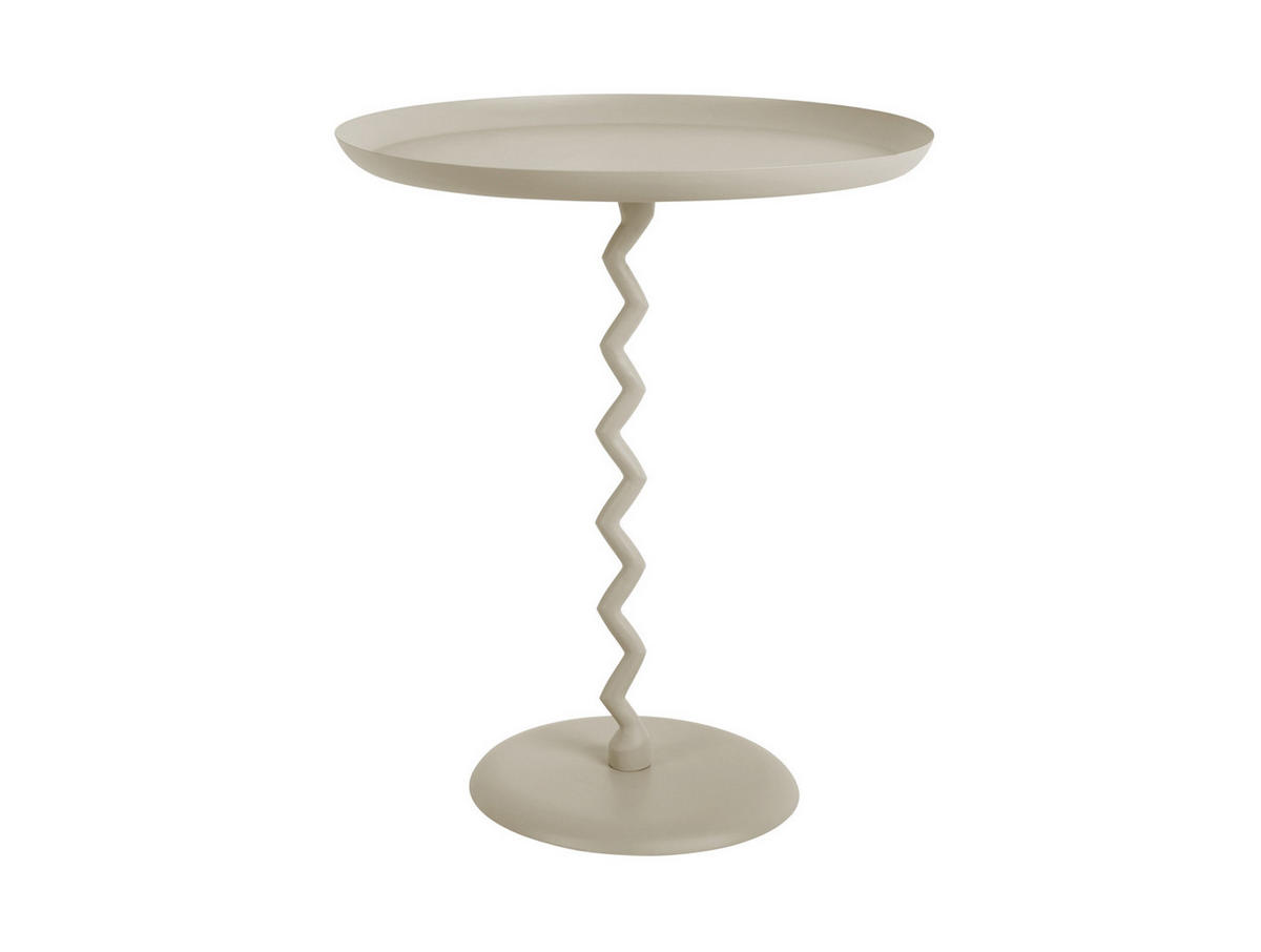 BEISTELLTISCH Zig Zag 44/44/52 cm - Grau, Metall (44/44/52cm) - Leitmotiv