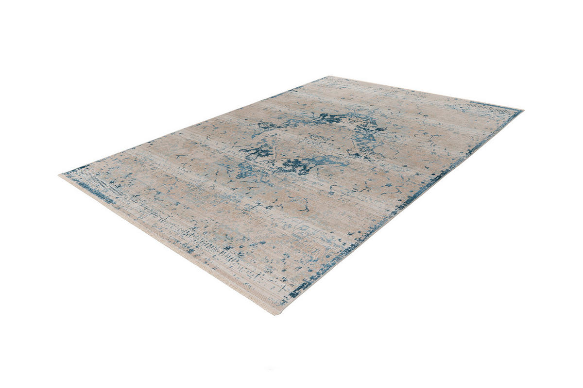 TEPPICH Xana 200 Blau 80cm x 150cm - Blau, Textil (80/150cm) - Melius Vivere