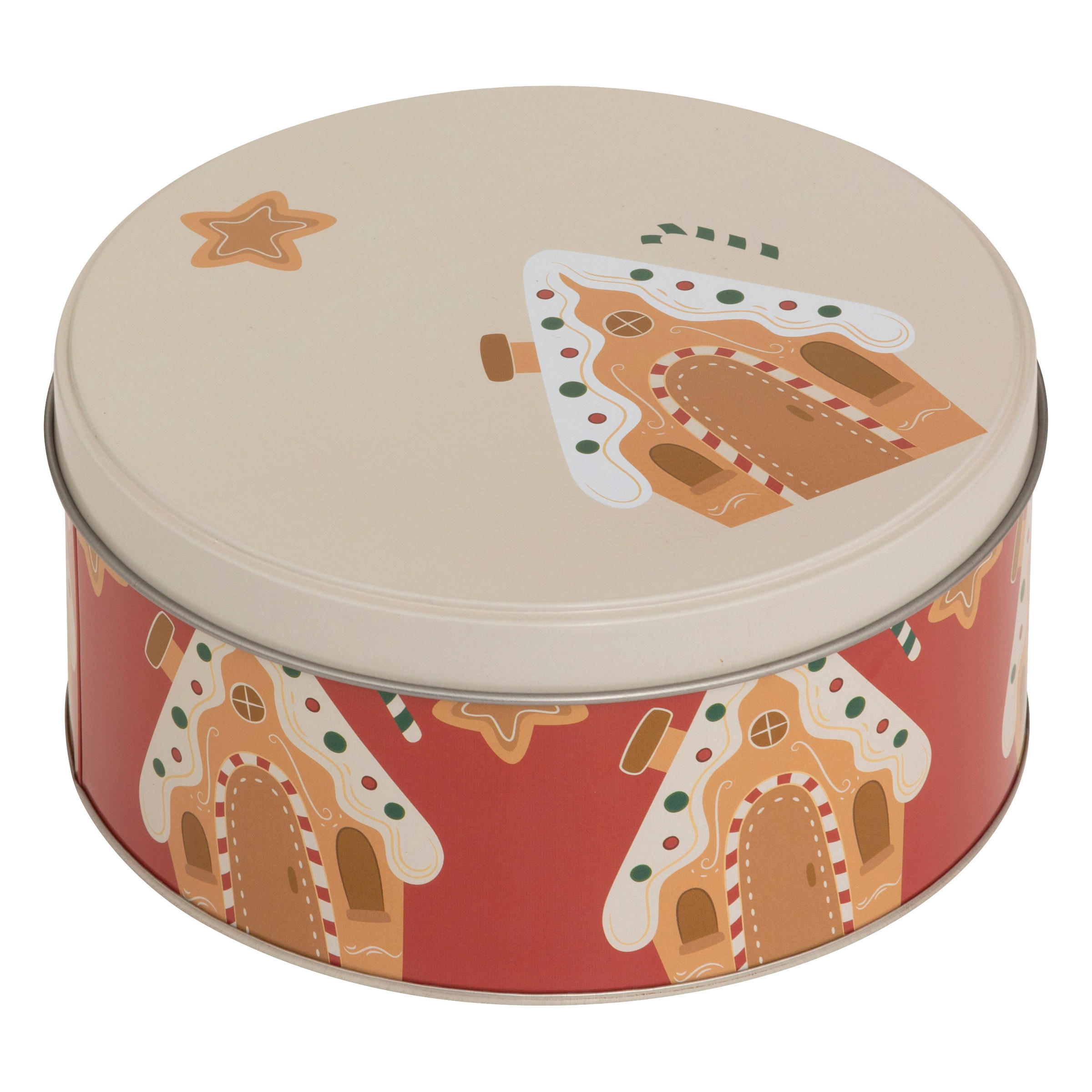 Thumbnail - 5five Simply Smart Keksdose, Rot, Kunststoff, 19.5x8.6x19.5 cm, Küchenzubehör, Vorratsbehälter, Vorratsdosen