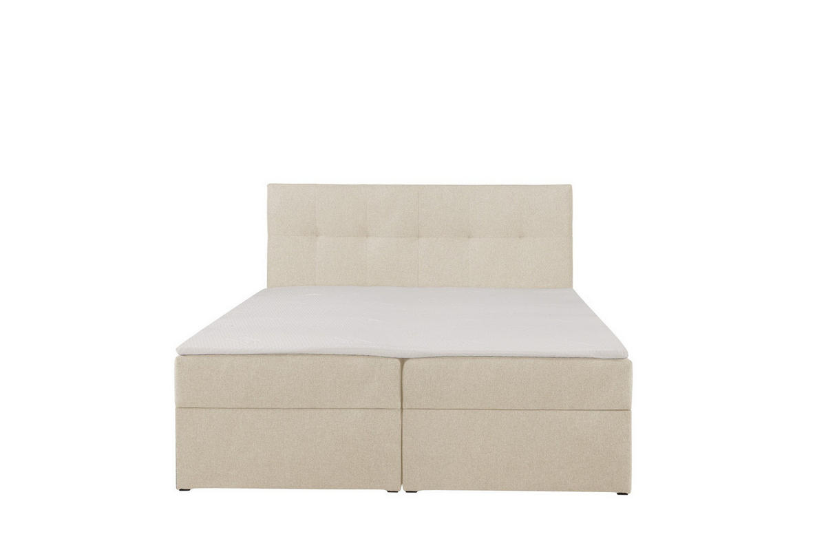 BOXBETT Toronto 140x200 Bonell-Matratze H3 und Topper - Silberfarben/Creme, Holz/Holzwerkstoff (140/200cm) - Ravio